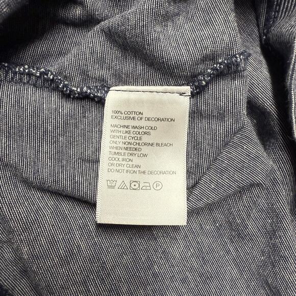 Tommy Bahama Short Sleeve T-Shirt Men's XL Navy Blue/White Striped 100% Cotton - Picture 3 of 6